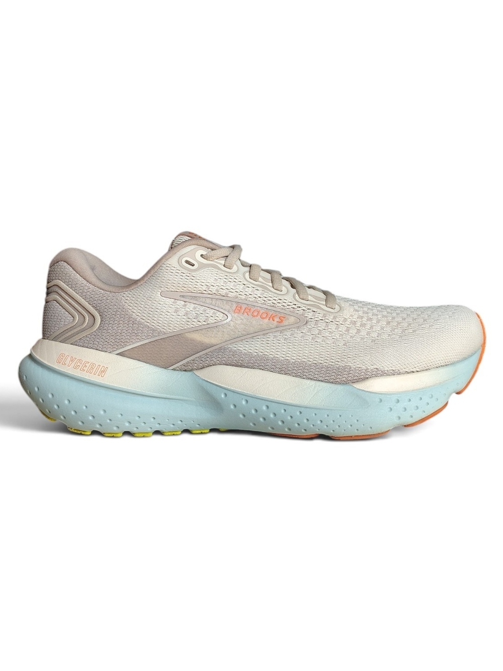 Brooks Glycerin 21 Women's Running Sneakers Coconut Aqua Sunset Size 10.5 M